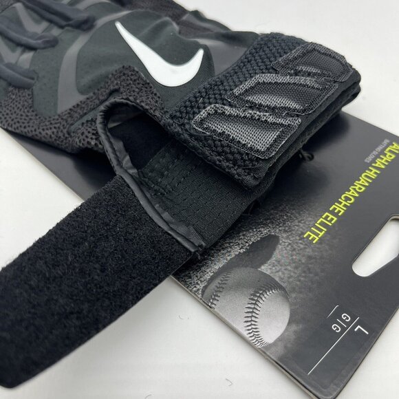 Nike Alpha Huarache Elite Baseball Batting Gloves Black Men’s Large CV0720-091 - Picture 3 of 5